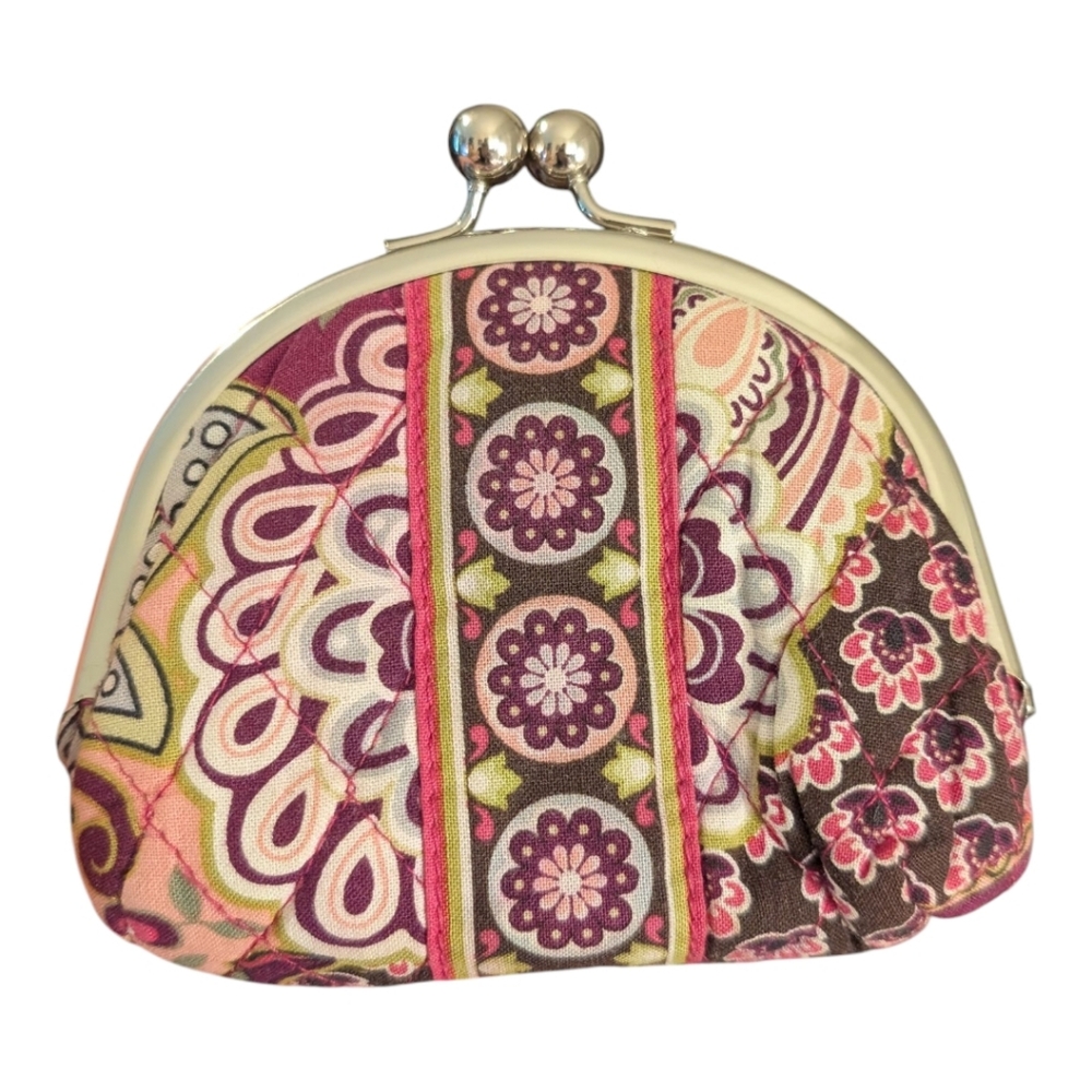 Vera Bradley Double Kiss lock Pouch
